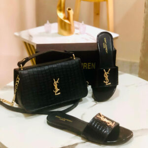 YSL CROSSBODY BAG + SAINT LAURENT SLIPPER