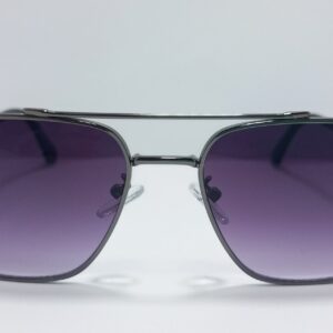 Premium Square Aviator Sunglasses | Gunmetal Metal Frame | Gradient Purple Lens | UV400 Protection | Luxury Designer Inspired Eyewear for Men