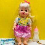 little baby doll with accessories |rubber doll with music | age 3+
