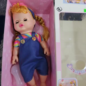little baby doll with accessories |rubber doll with music | age 3+